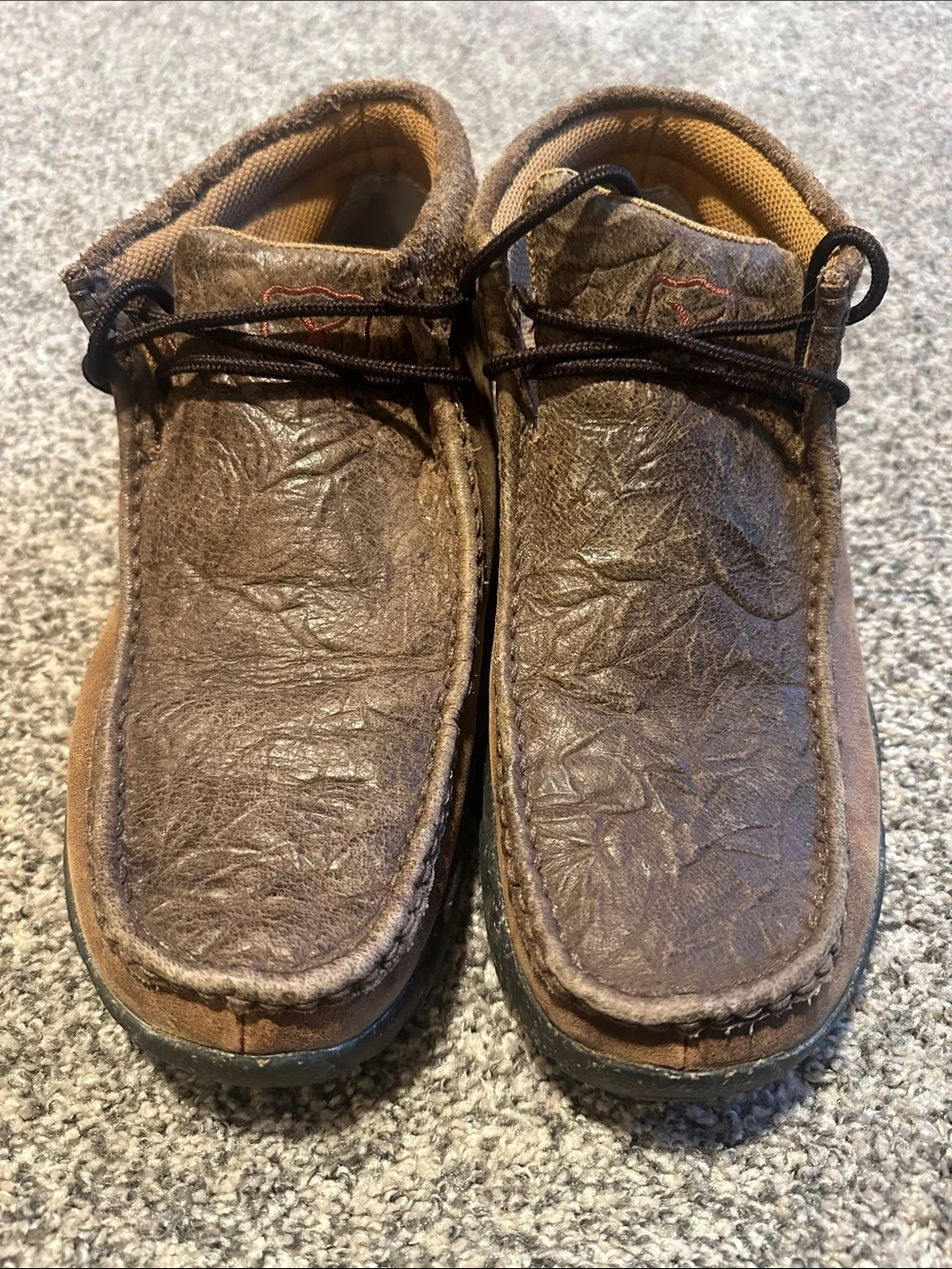 Twisted X Brown Leather Moccasin Slip-On Loafers size 8